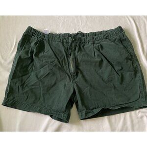 Vintage Shorts Size 4XB Drawstring Waist Green Hong Kong Tower Bay Comfort
